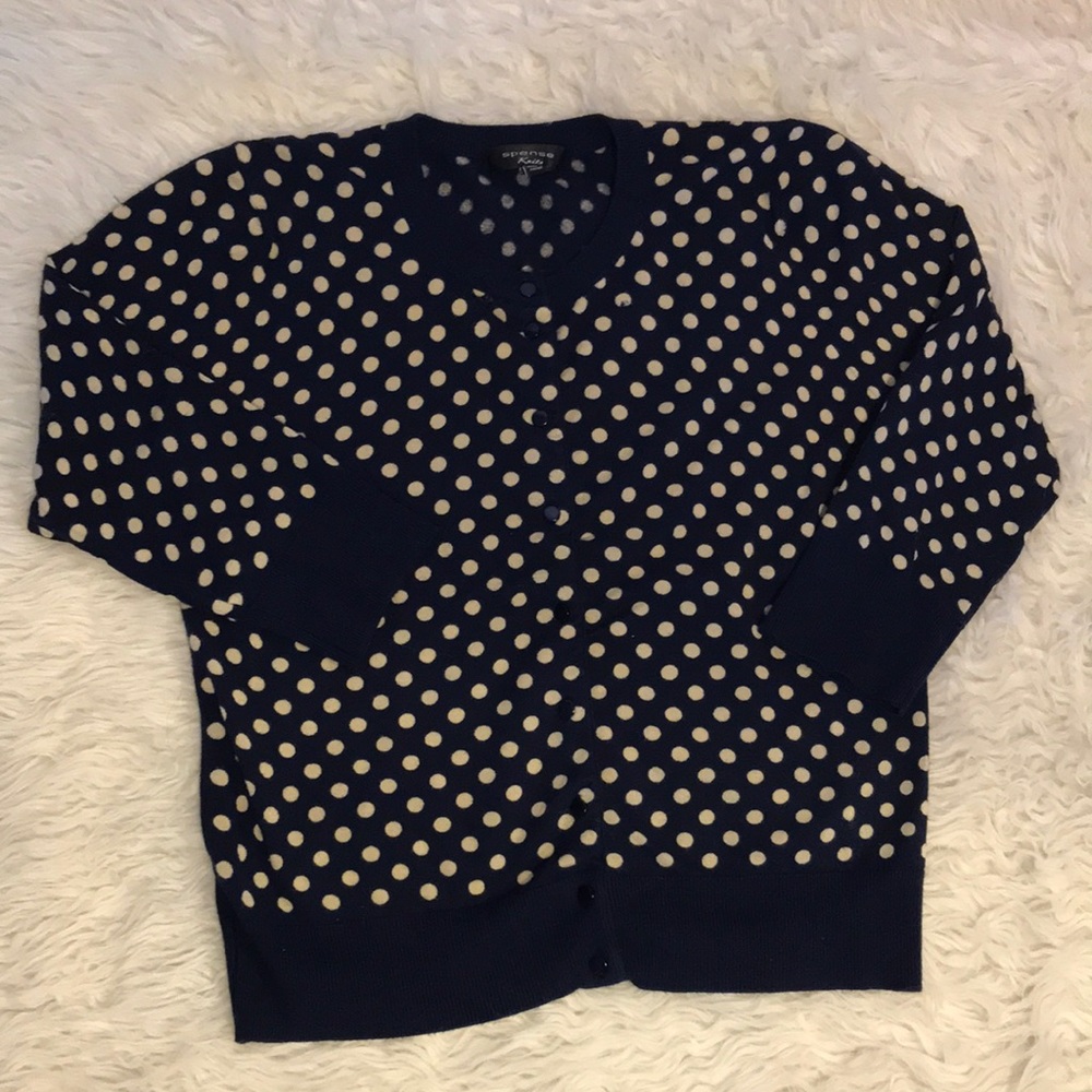 Spence knits button up light sweater